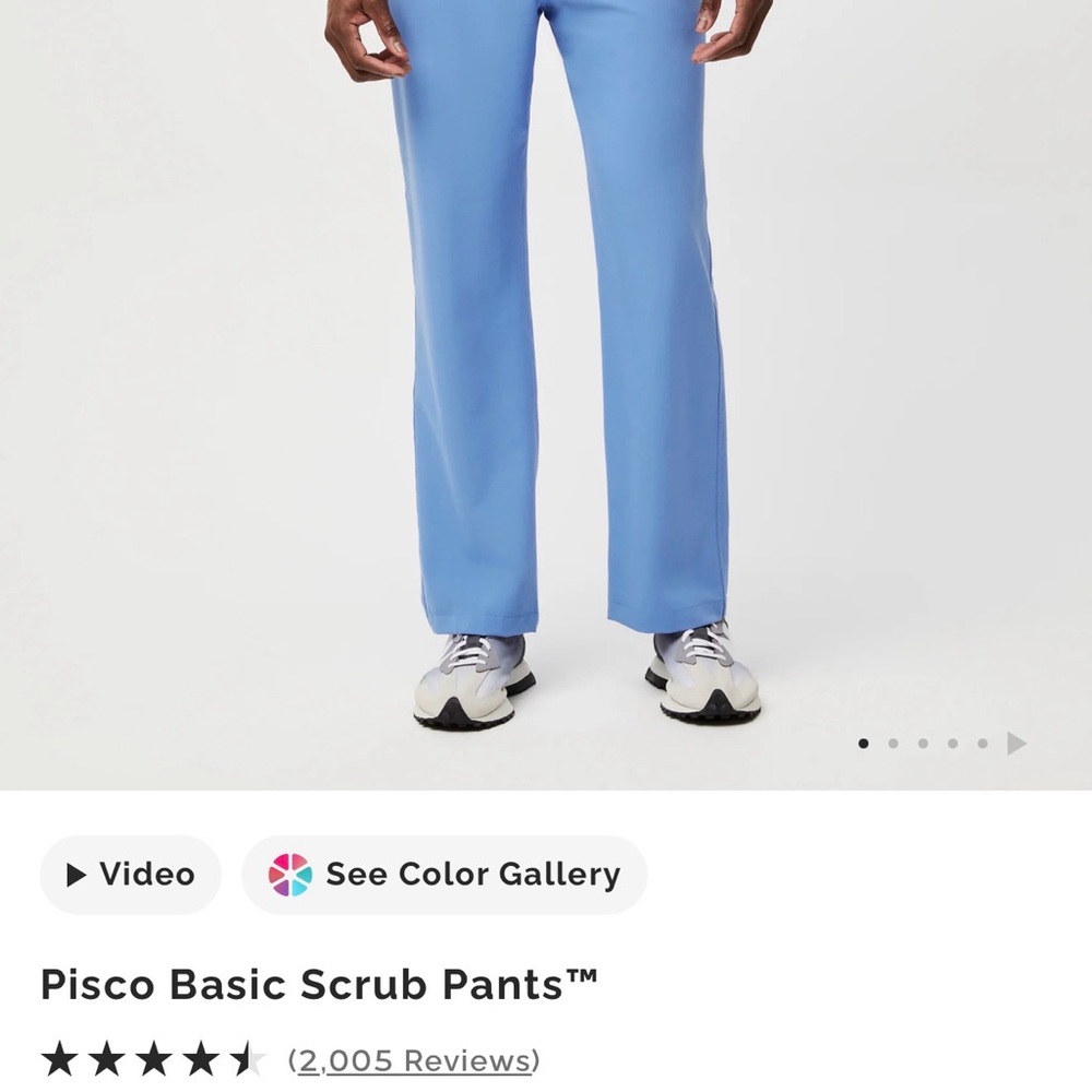 Figs Light Blue Scrub Pants NWT!!